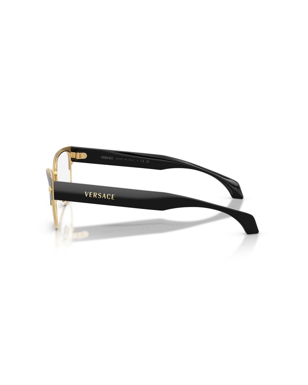 Versace Black Ve1318 1433 Optical Frames Metal Transparent Cat Eye Normal