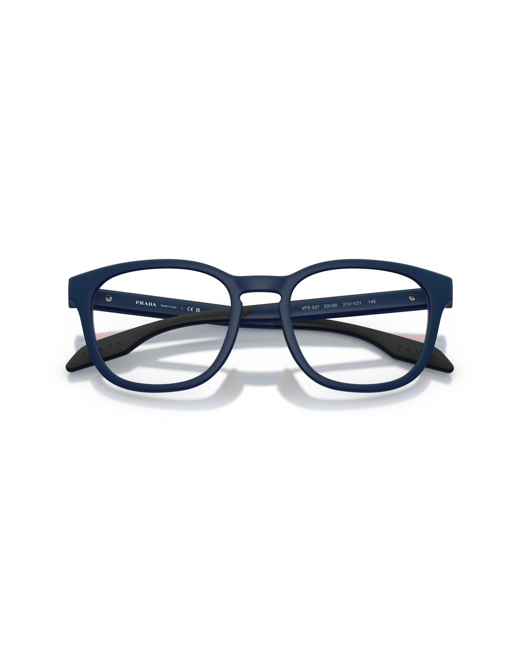 Prada Linea Rossa Black Ps 03Tv 21V1O1 Optical Frames Injected Transparent Pantos Normal for men