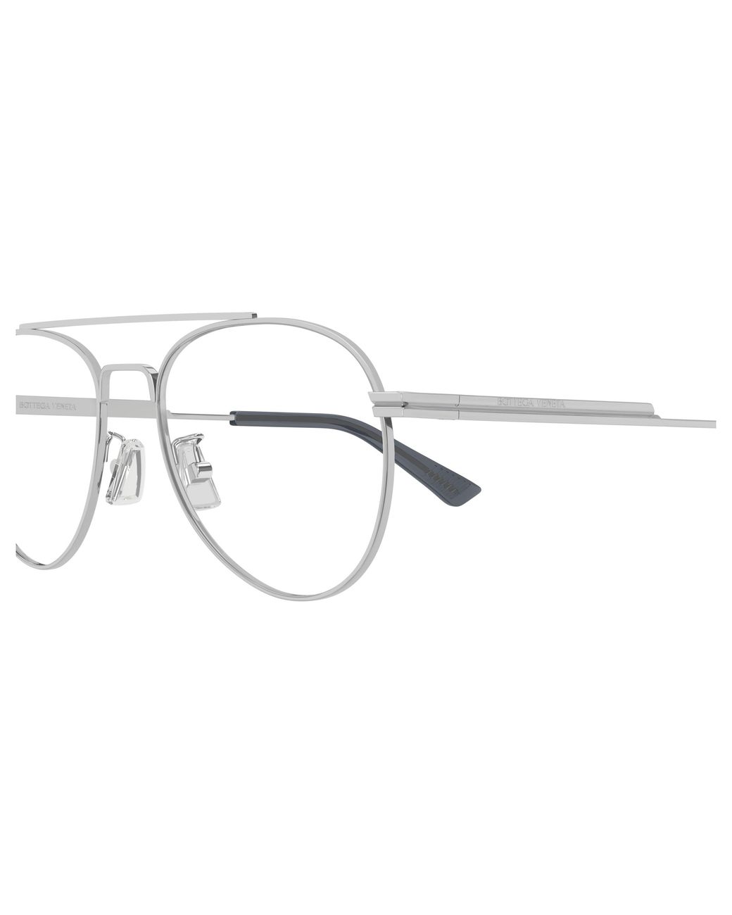 Bottega Veneta Black Bv1340Ok 002 Optical Frames Metal Transparent Pilot