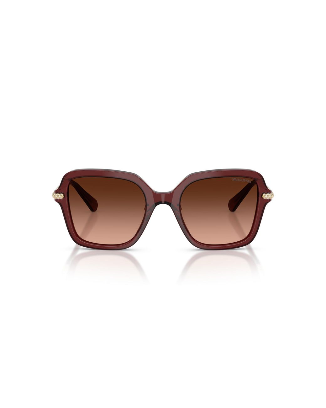 Swarovski Black Sk6040 10735M Sunglasses Acetate Geometric Normal Shaded