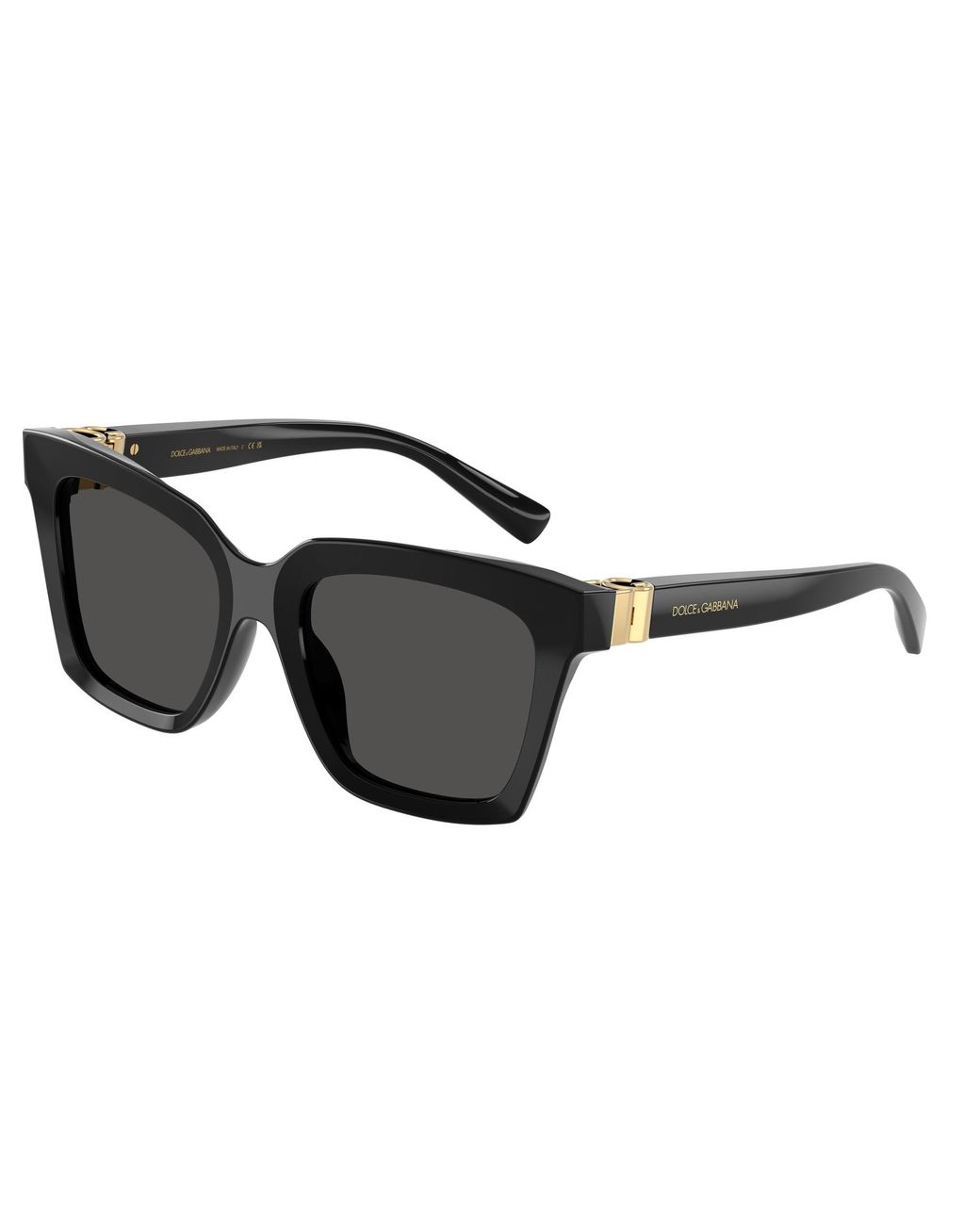 Dolce & Gabbana Black Dg4498 501/87 Sunglasses Acetate Squared Normal