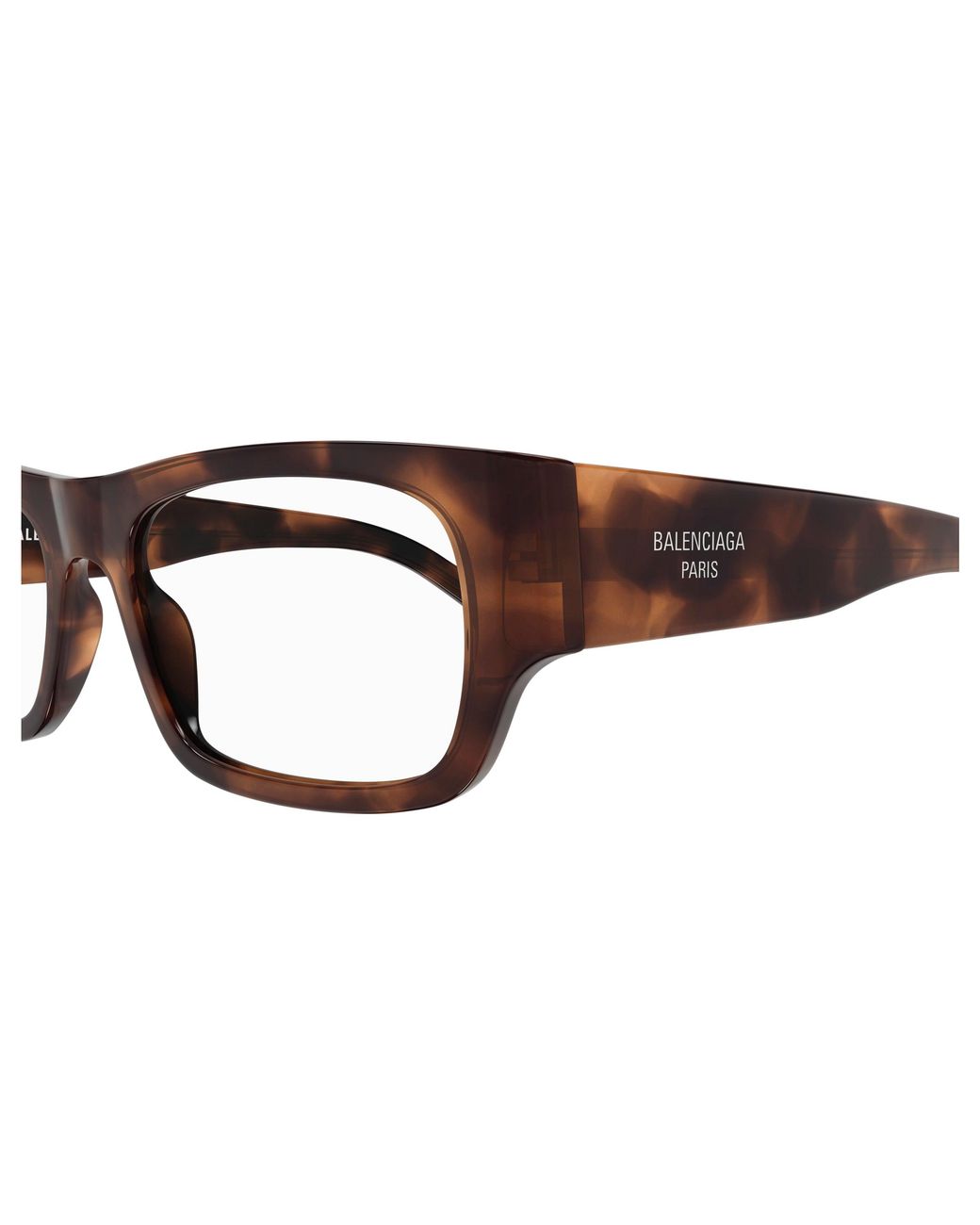 Balenciaga Black Bb0370O 002 Optical Frames Acetate Transparent Squared for men