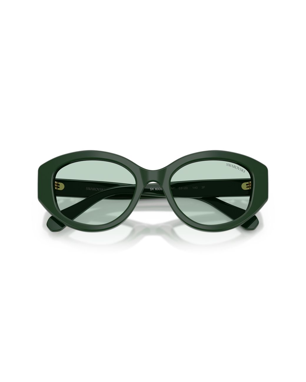 Swarovski Green Sk6005 1026M1 Sunglasses Acetate Geometric Photochromatic