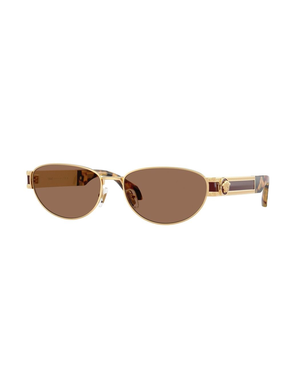 Versace Black Ve2304 152373 Sunglasses Metal Cat Eye Normal
