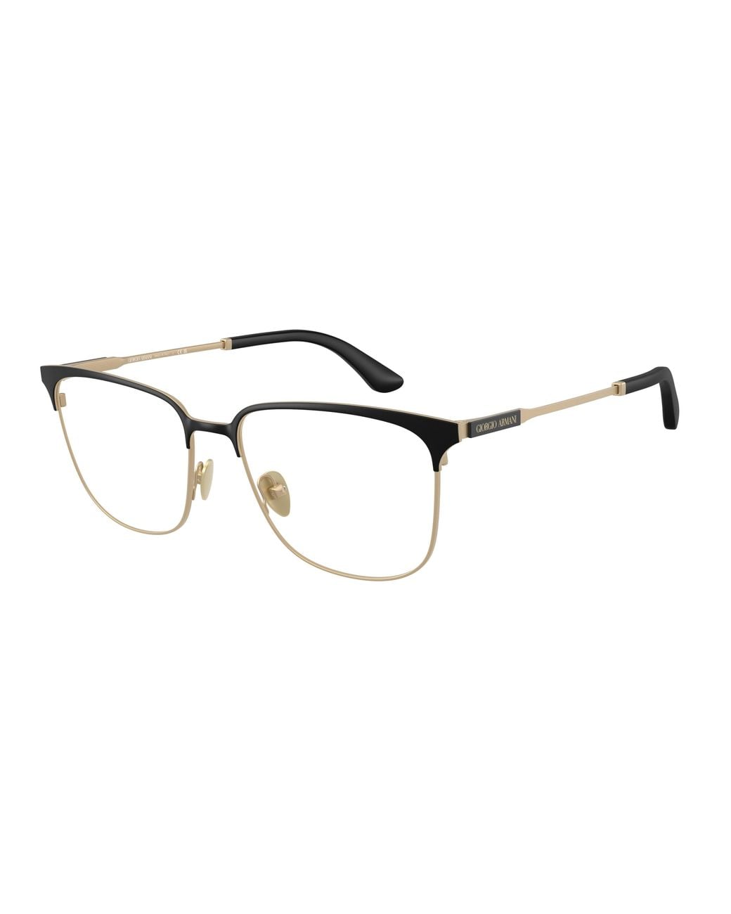 Giorgio Armani Black Ar5163 3002 Optical Frames Metal Transparent Pillow Normal for men