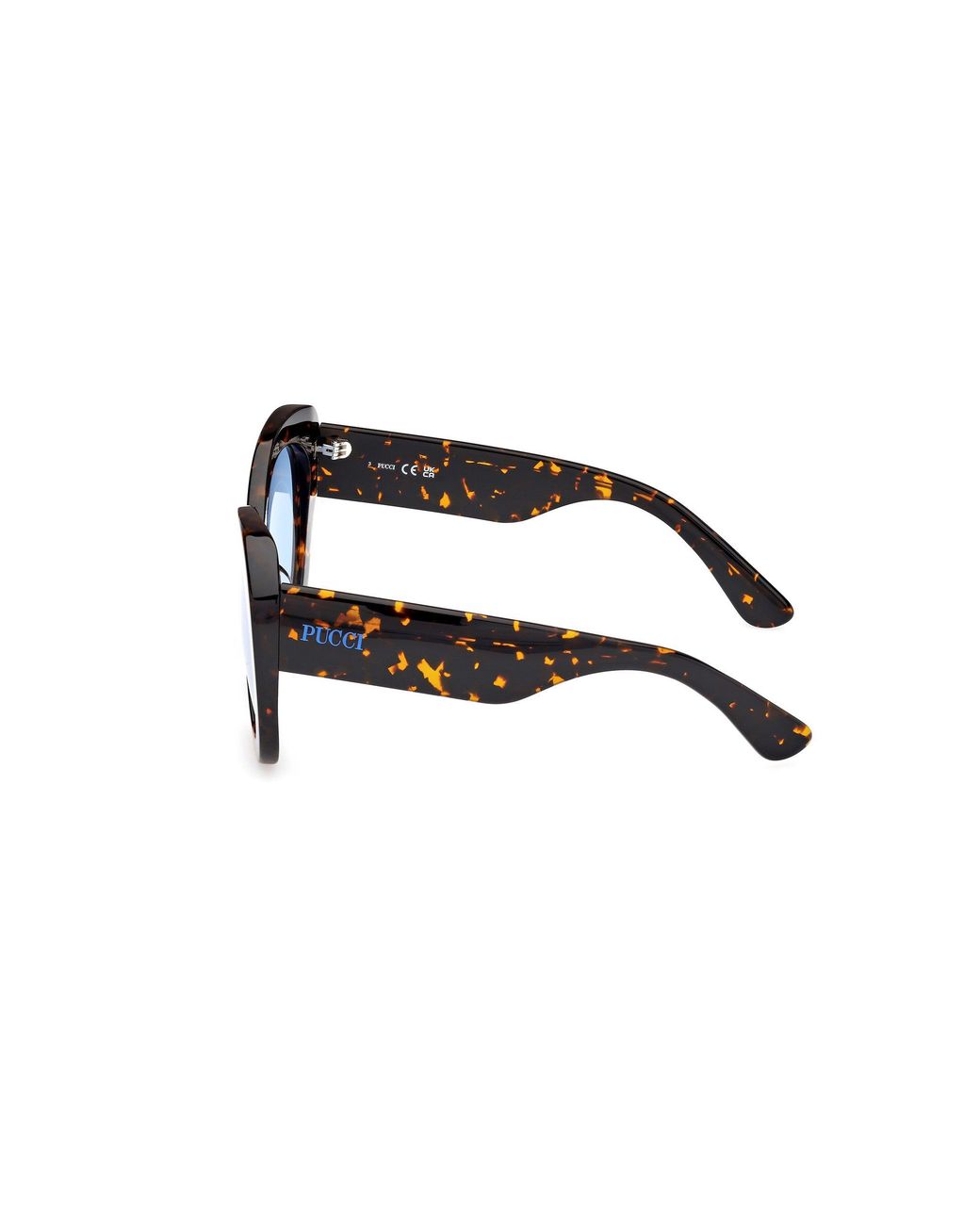 Emilio Pucci Black Ep0232 52V Sunglasses Acetate Round Normal