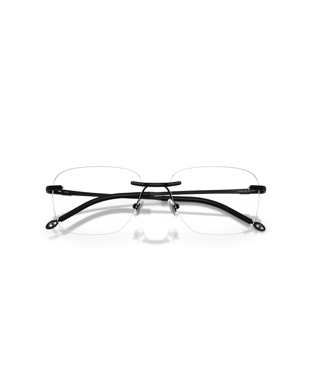 DIESEL Black Dl5005 1025 Optical Frames Metal Pillow Normal