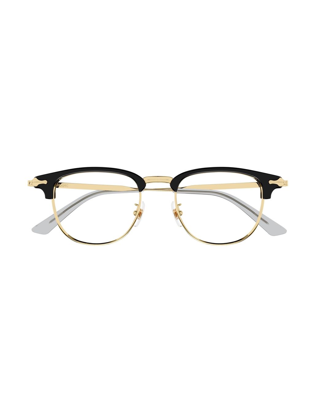 Montblanc Black Mb0364O 001 Optical Frames Metal Transparent Squared for men