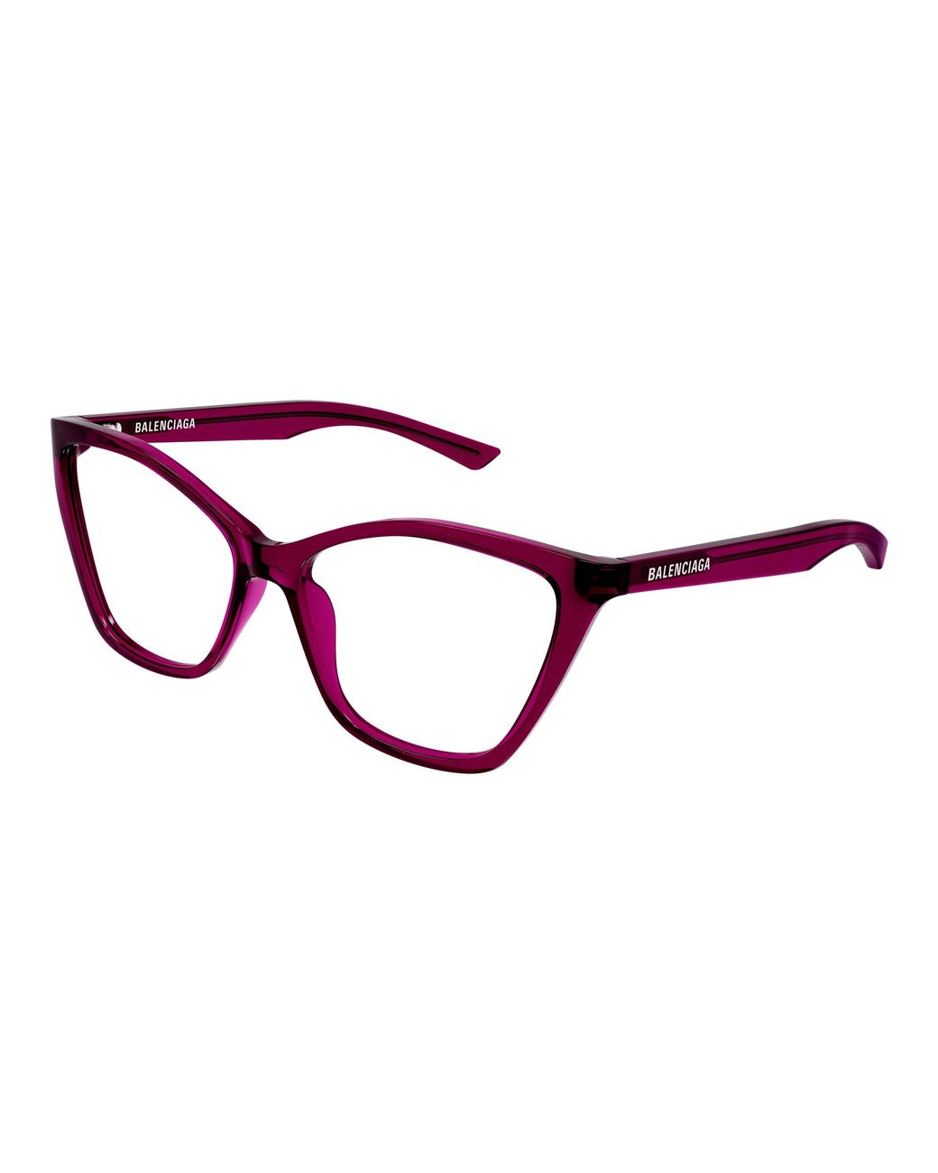 Balenciaga Black Bb0405O 004 Optical Frames Acetate Transparent Butterfly
