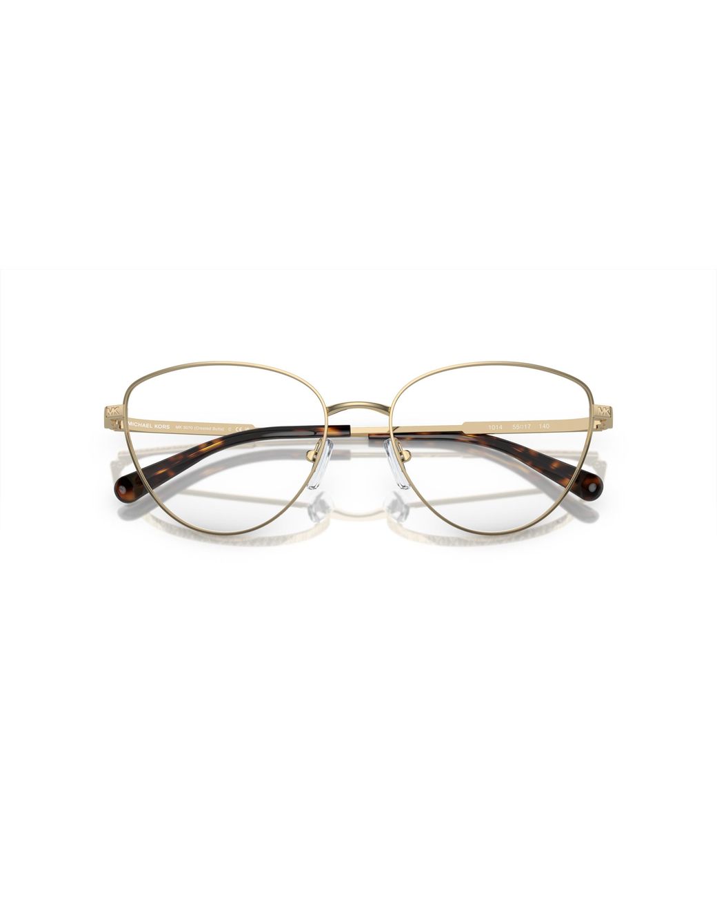 Michael Kors Black Mk3070 Crested Butte 1014 Optical Frames Metal Transparent Cat Eye Normal