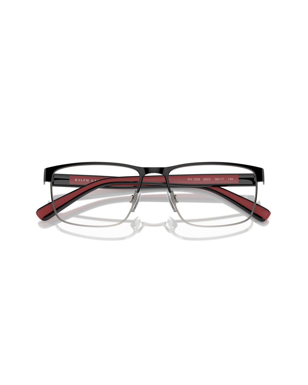 Polo Ralph Lauren Black Ph1229 9223 Optical Frames Metal Squared Normal for men