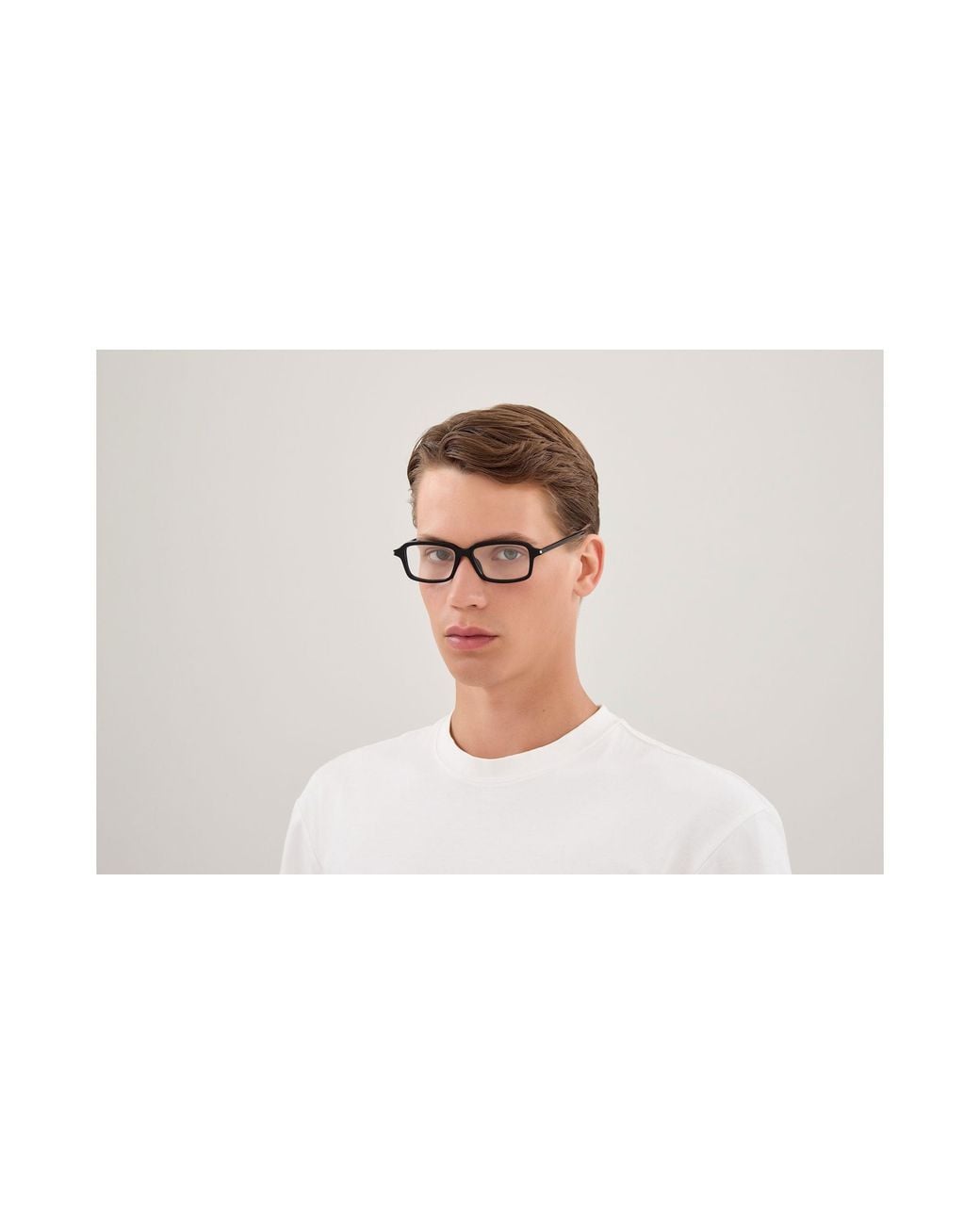 Saint Laurent Black Sl 938 Opt 001 Optical Frames Acetate Transparent Squared for men