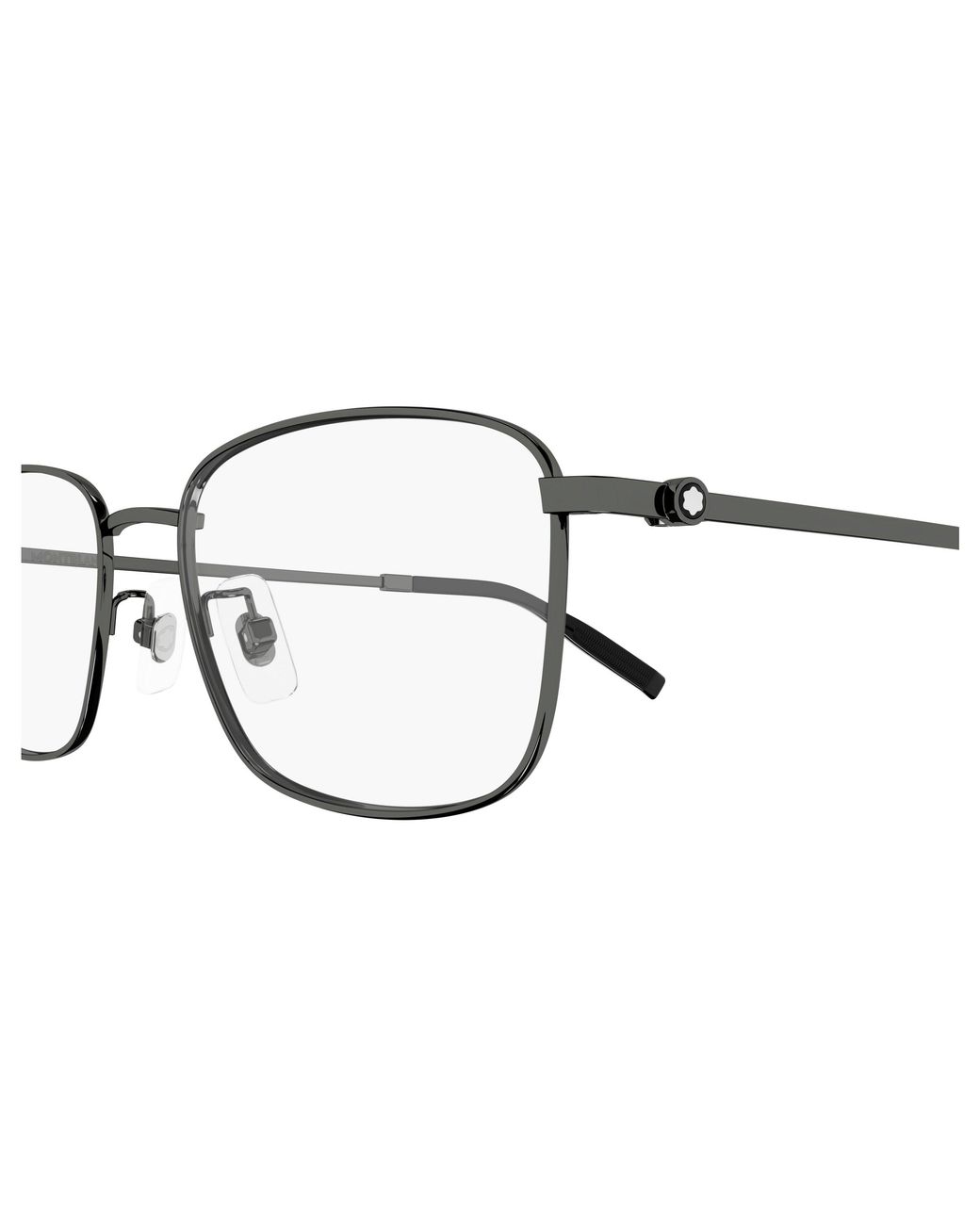 Montblanc Black Mb0373Oa 003 Optical Frames Titanium Transparent Squared for men
