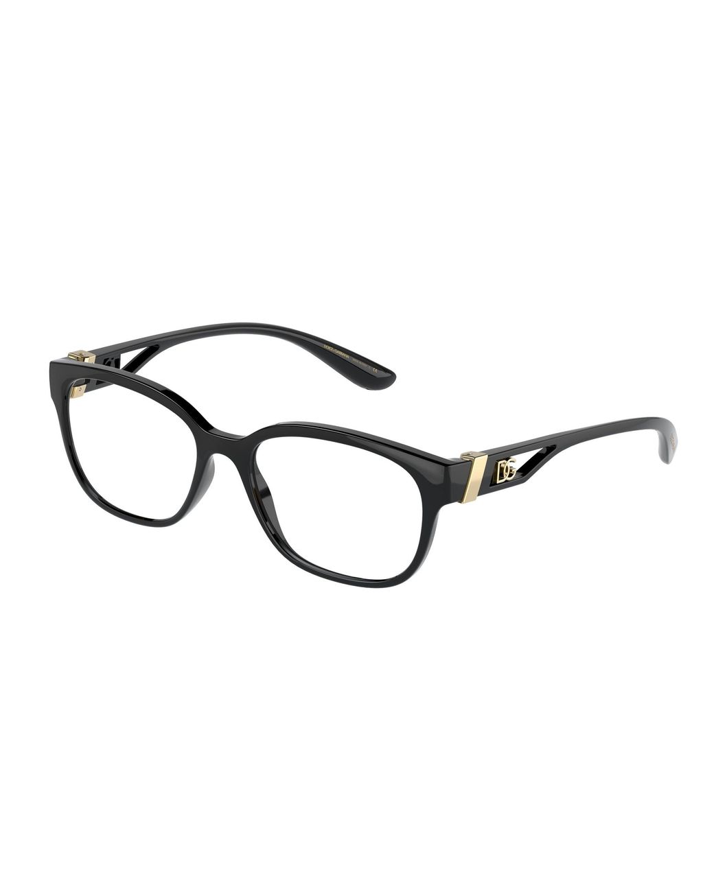 Dolce & Gabbana Black Dg5066 501 Optical Frames Nylon Squared Normal