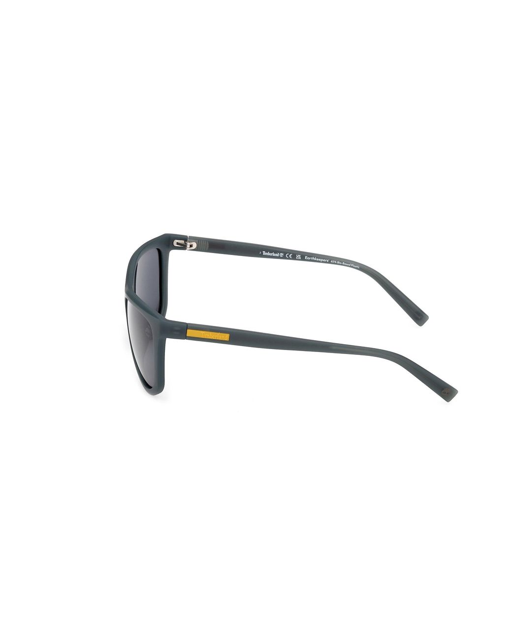 Timberland Black Tb00058 97D Sunglasses Injected Smoke Squared Polarized for men