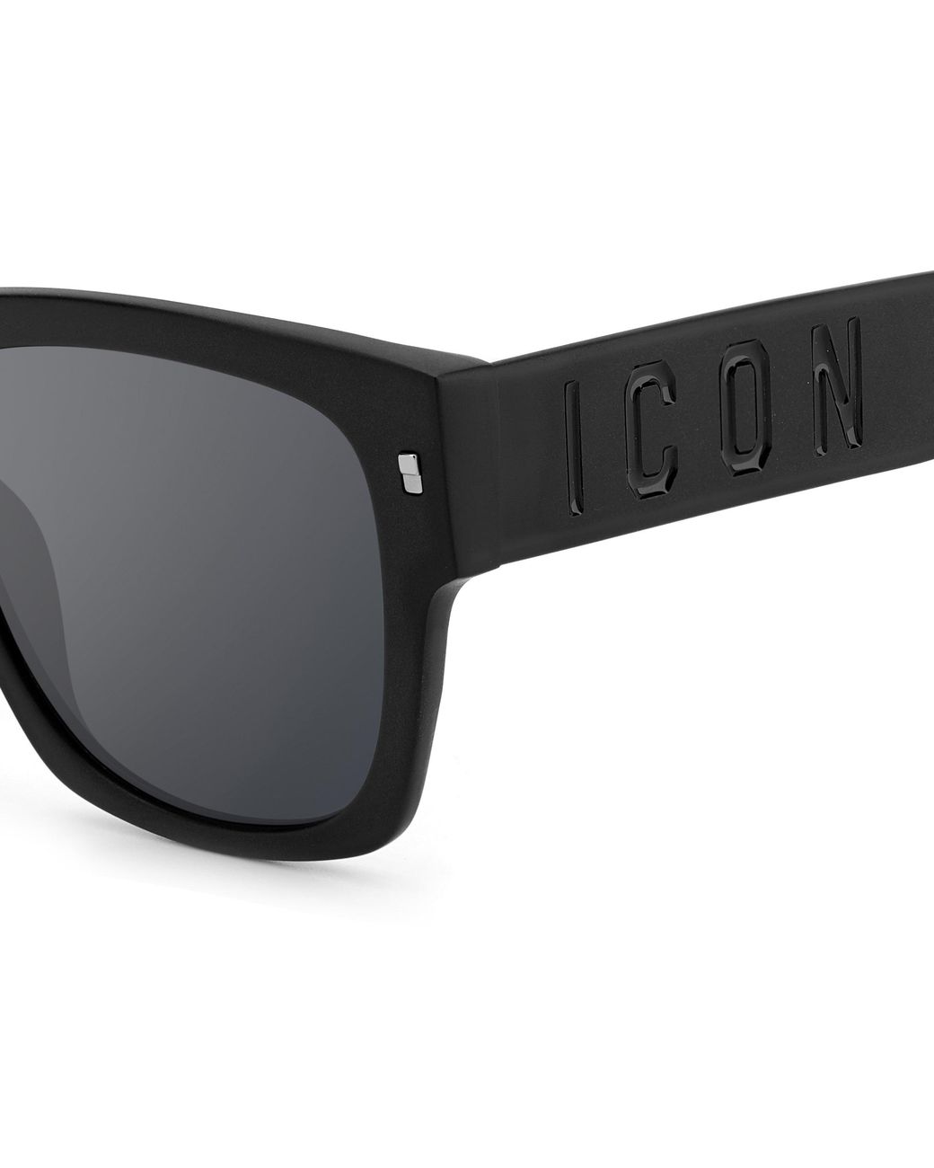 DSquared² Black Icon 0004/S 003/T4 Sunglasses Acetate Squared Mirror for men