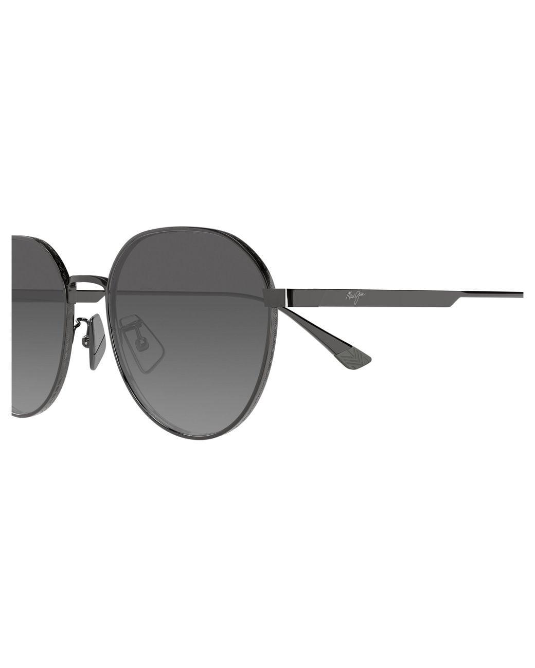Maui Jim Black Mj0627Sa 001 Occhiali Da Sole Titanio Grigio Rotonda