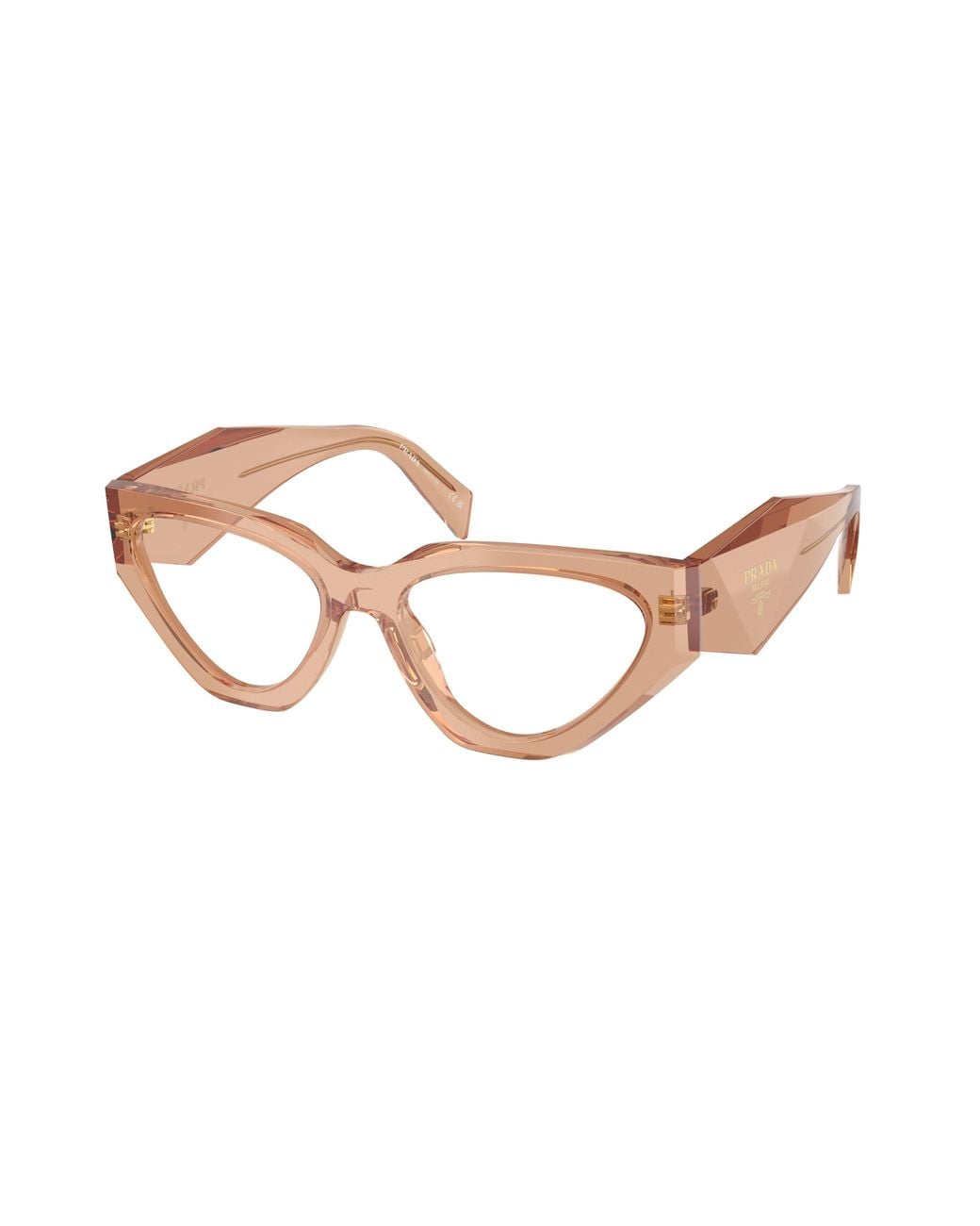 Prada Black Pr C07V 20H1O1 Optical Frames Acetate Geometric Normal