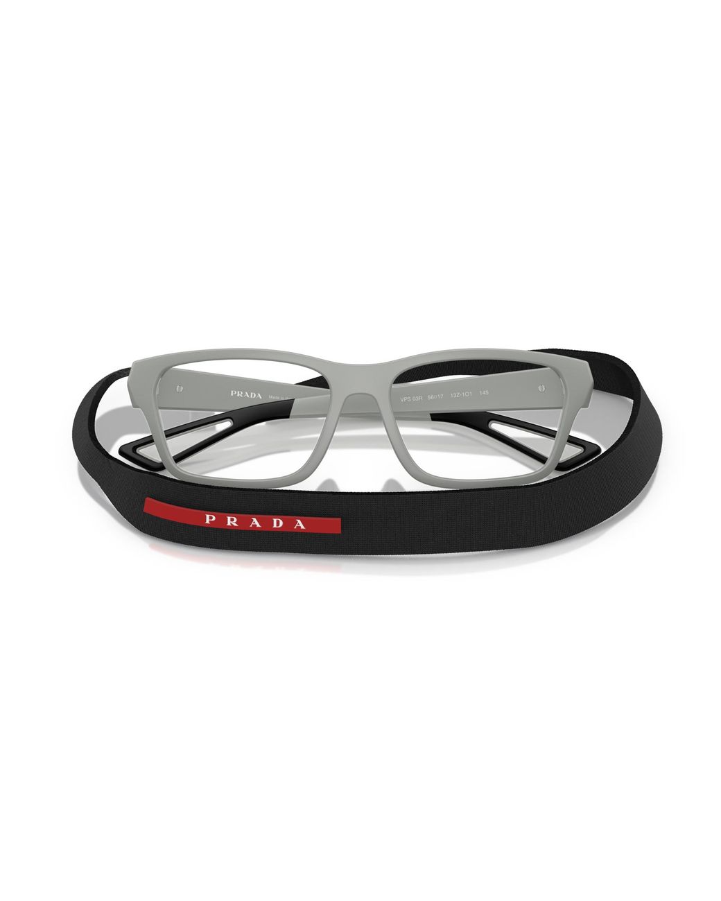 Prada Linea Rossa Black Ps 03Rv 13Z1O1 Optical Frames Injected Pillow Normal for men