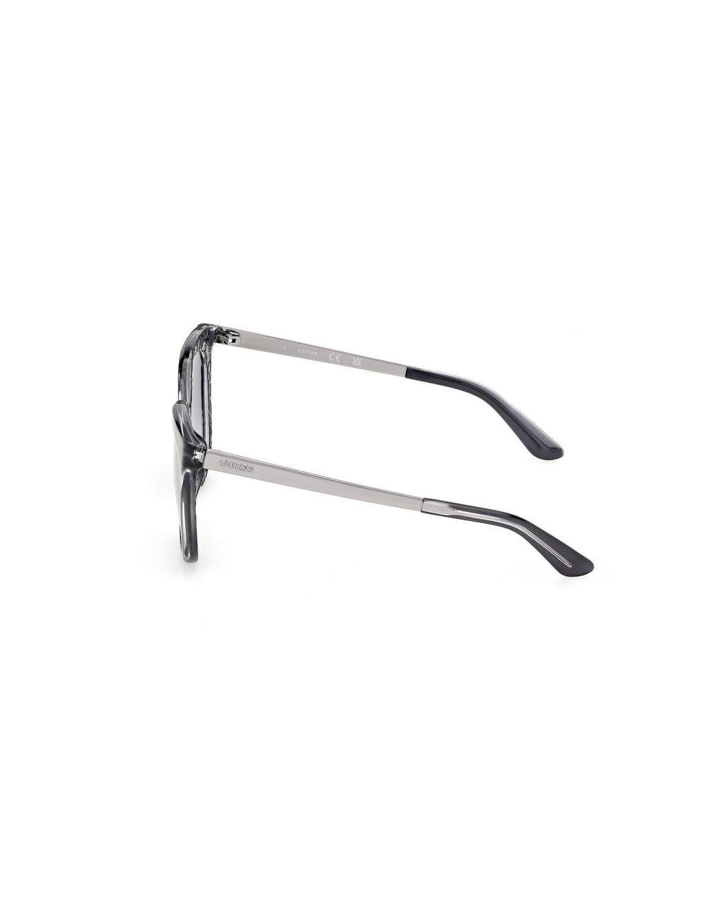 Guess Black Gu00354 90B Sunglasses Injected Smoke Cat Eye Normal