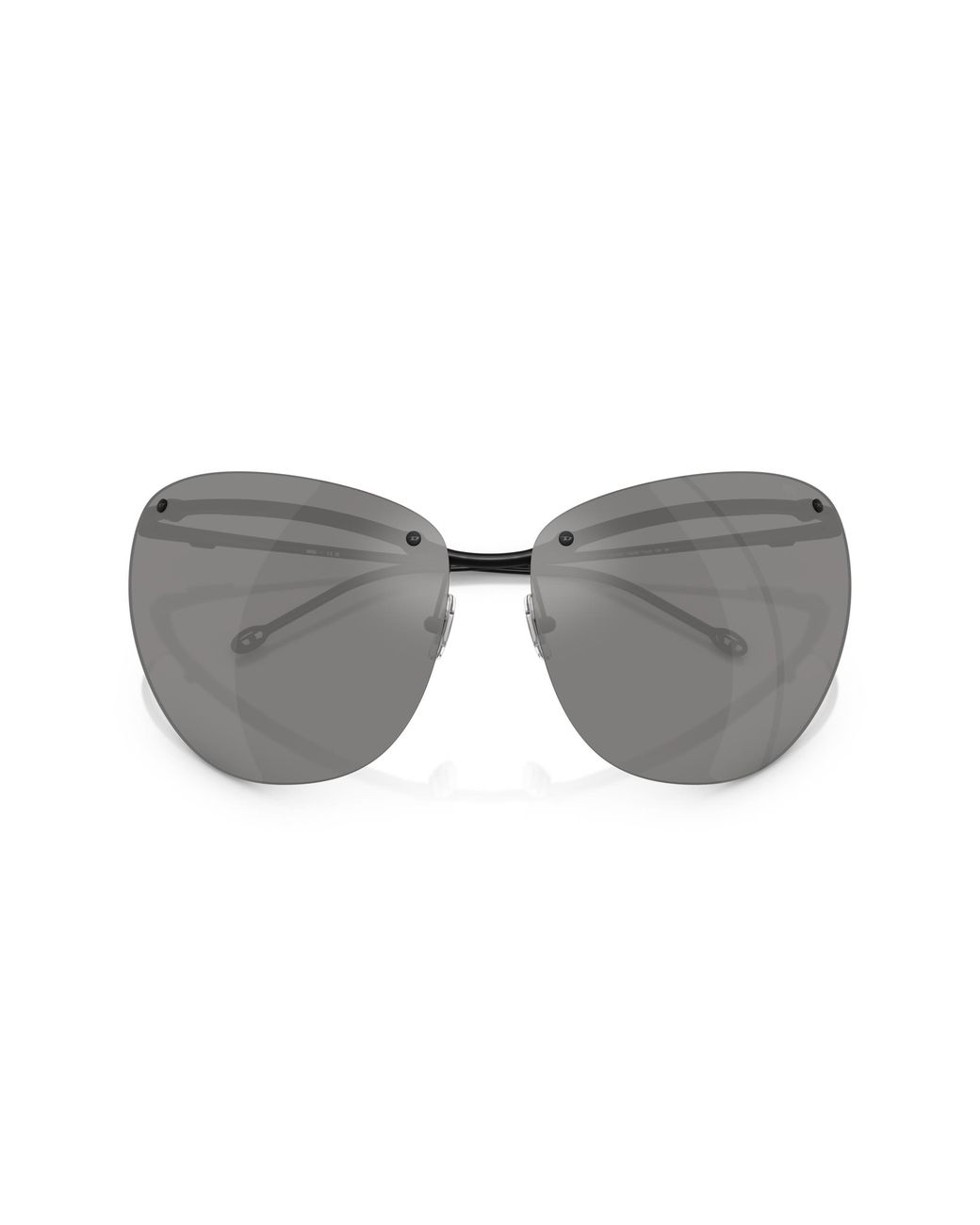 DIESEL Gray Dl1007 109/6G Sunglasses Metal Cat Eye Mirrored