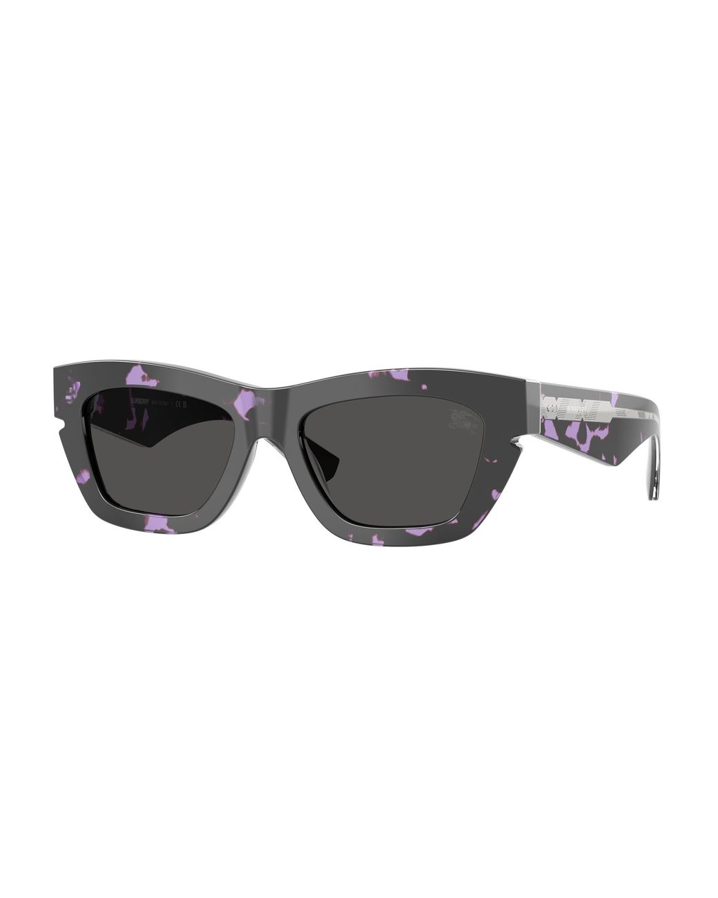 Burberry Black Be4454 415987 Sunglasses Acetate Cat Eye Normal
