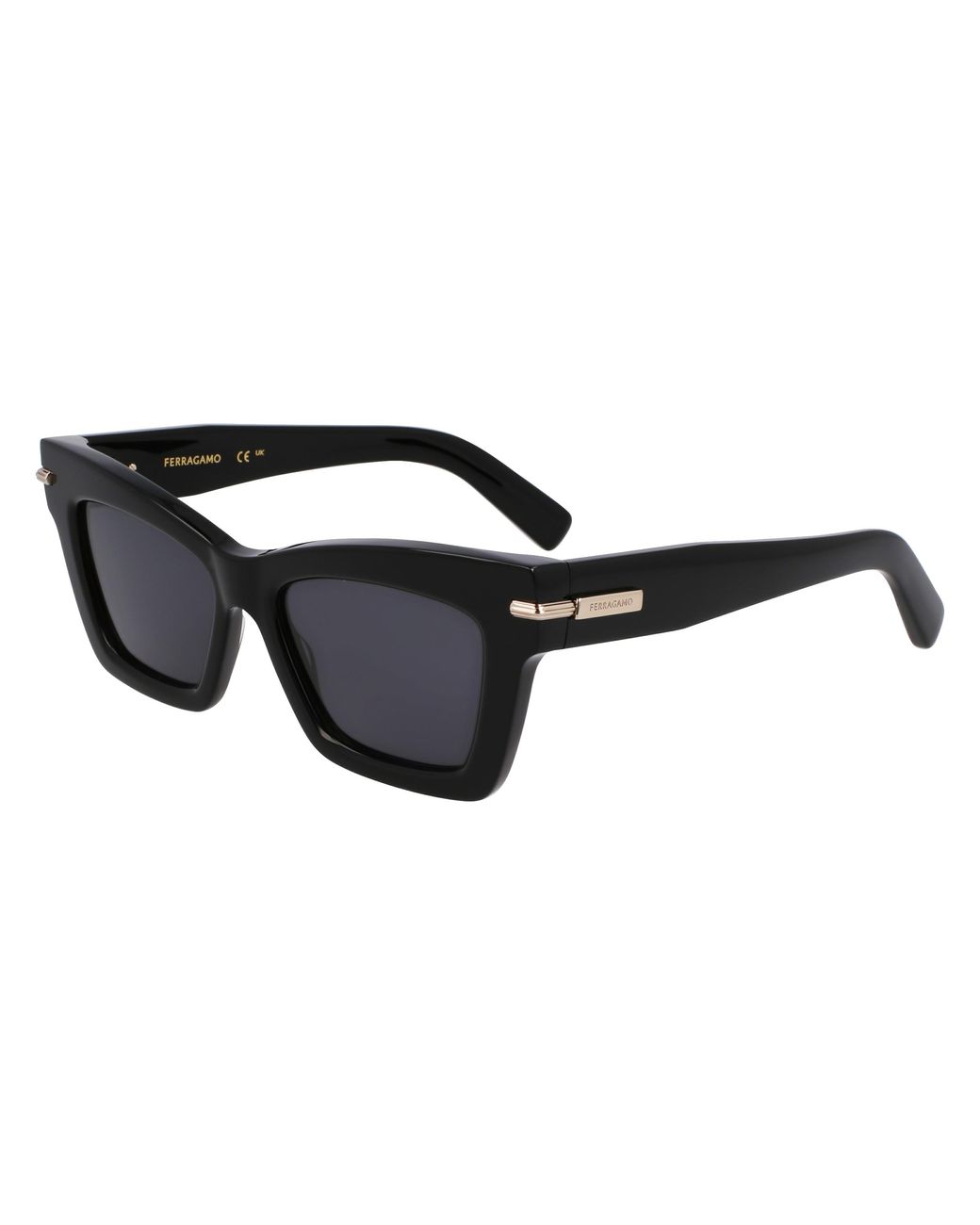 Ferragamo Black Sf2031S 001 Sunglasses Acetate Squared Normal