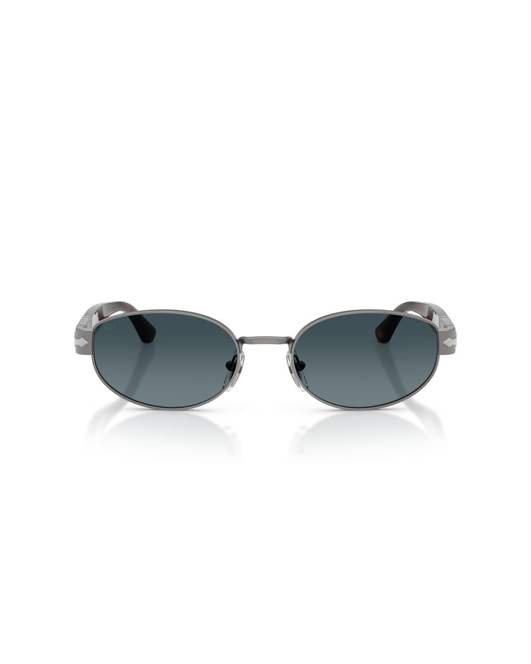 Persol Black Po1024S 513/S3 Sunglasses Metal Round Polarized Shaded
