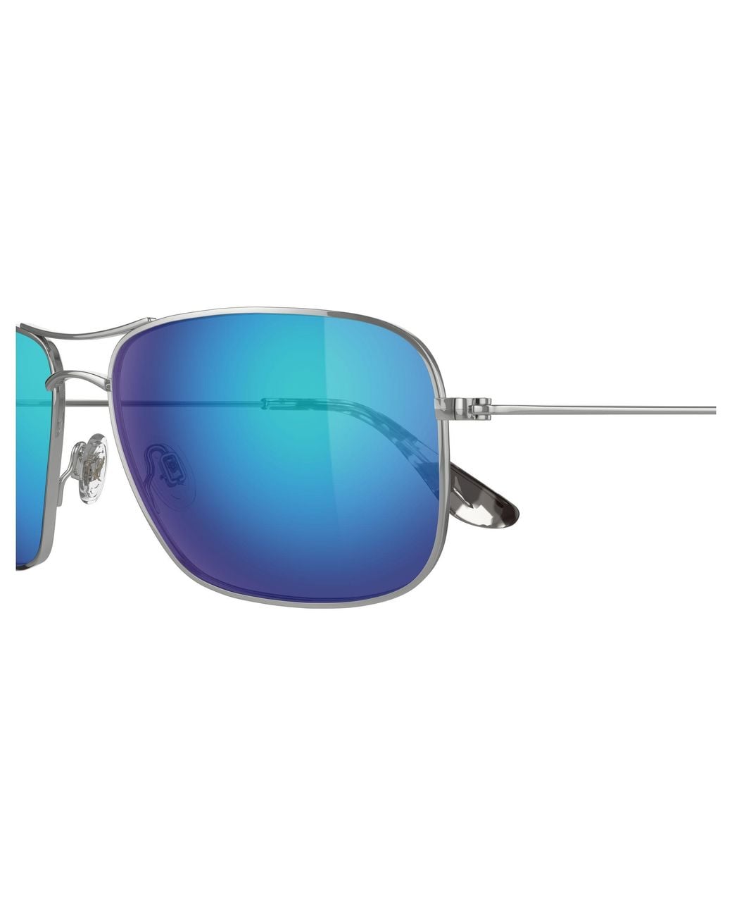Maui Jim Black Mj0246S 001 Occhiali Da Sole Titanio Blu Squadrata