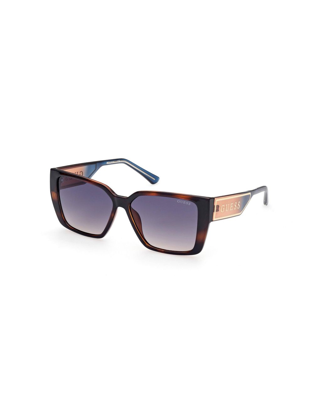 Guess Black Gu7818 52B Sunglasses Injected Squared Normal Shaded