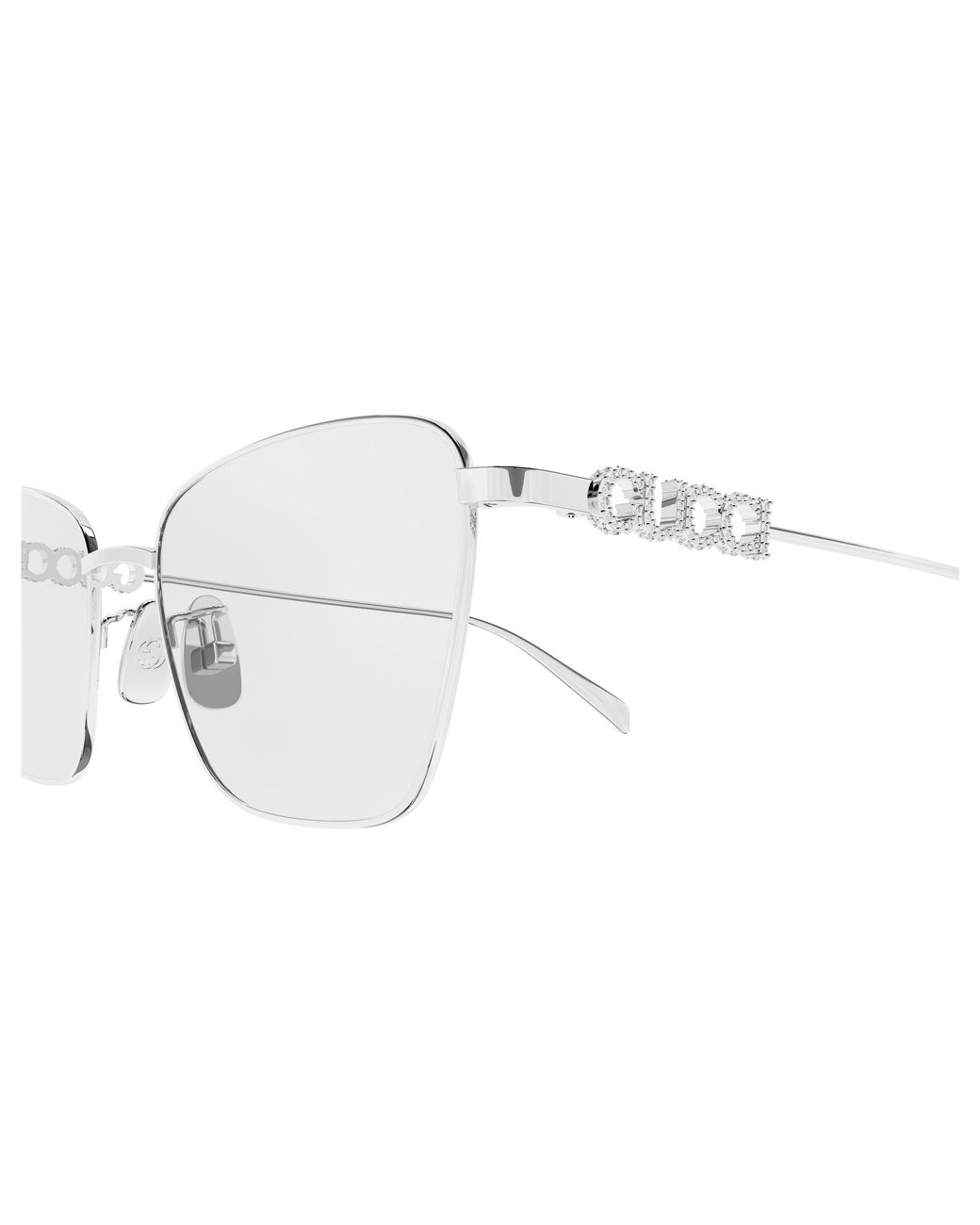 Gucci Black Gg1807O 004 Optical Frames Metal Transparent Butterfly