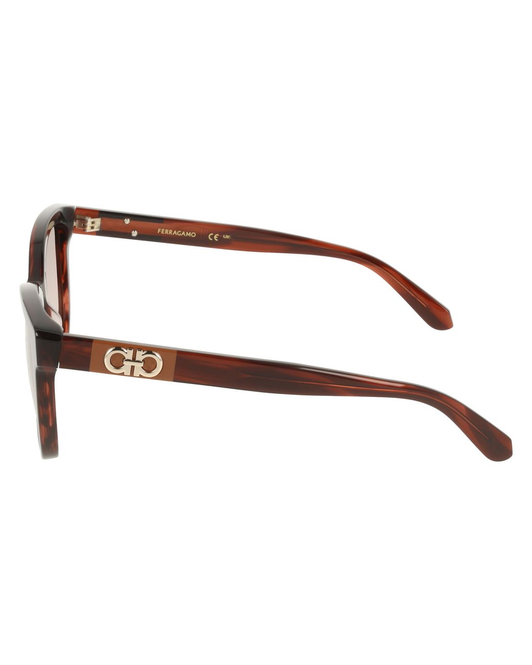 Ferragamo Black Sf2108S 656 Sunglasses Acetate Squared Normal