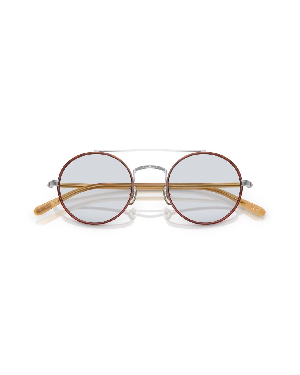 Oliver Peoples Black Ov1355T Etlin 5036 Optical Frames Titanium Light Round Normal