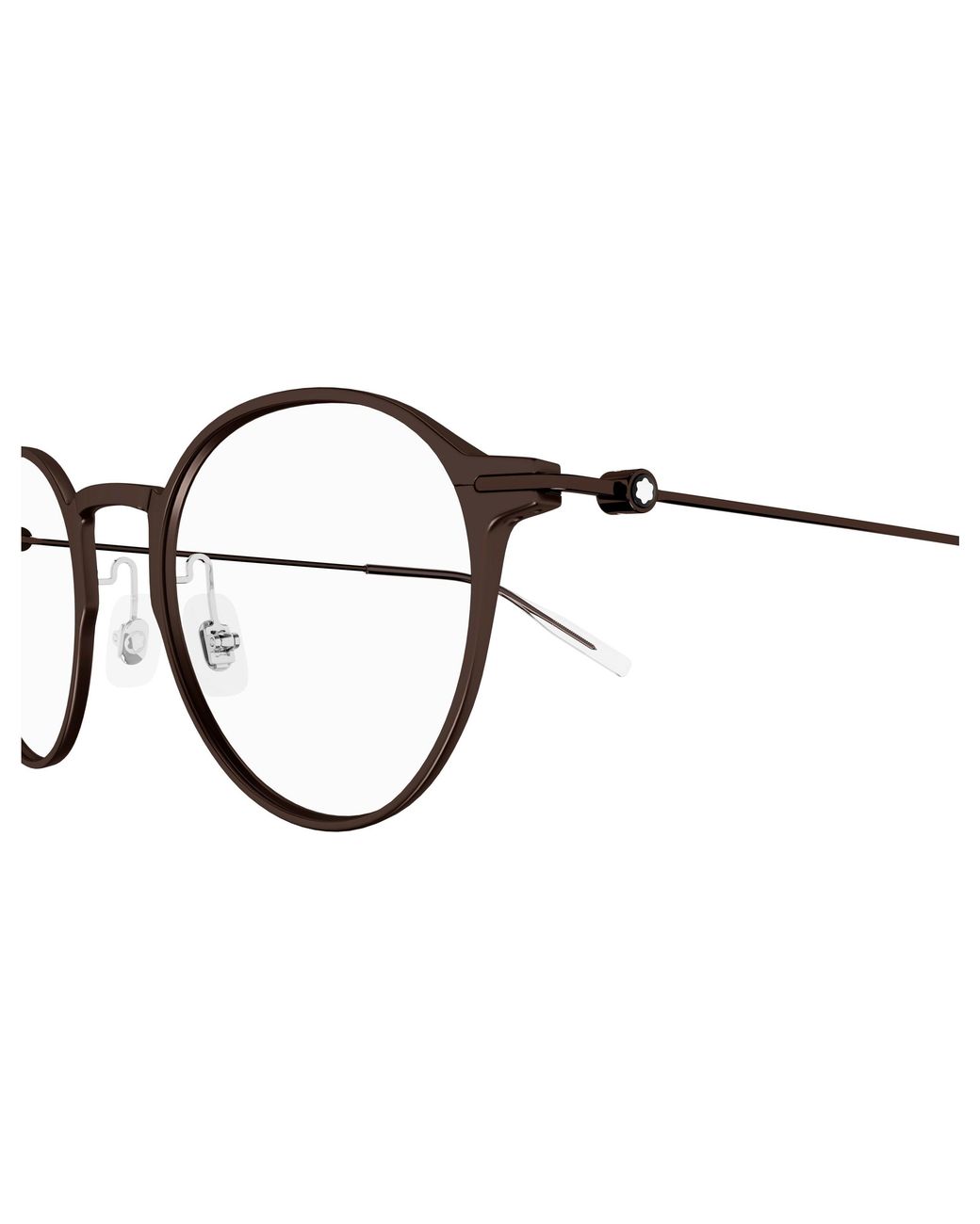 Montblanc Black Mb0357O 002 Optical Frames Transparent Round for men