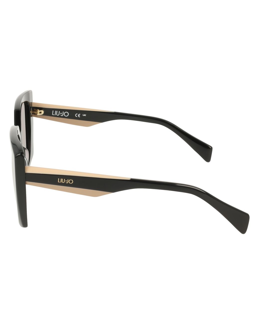 Liu Jo Black Lj819S 001 Sunglasses Acetate Squared Normal Shaded