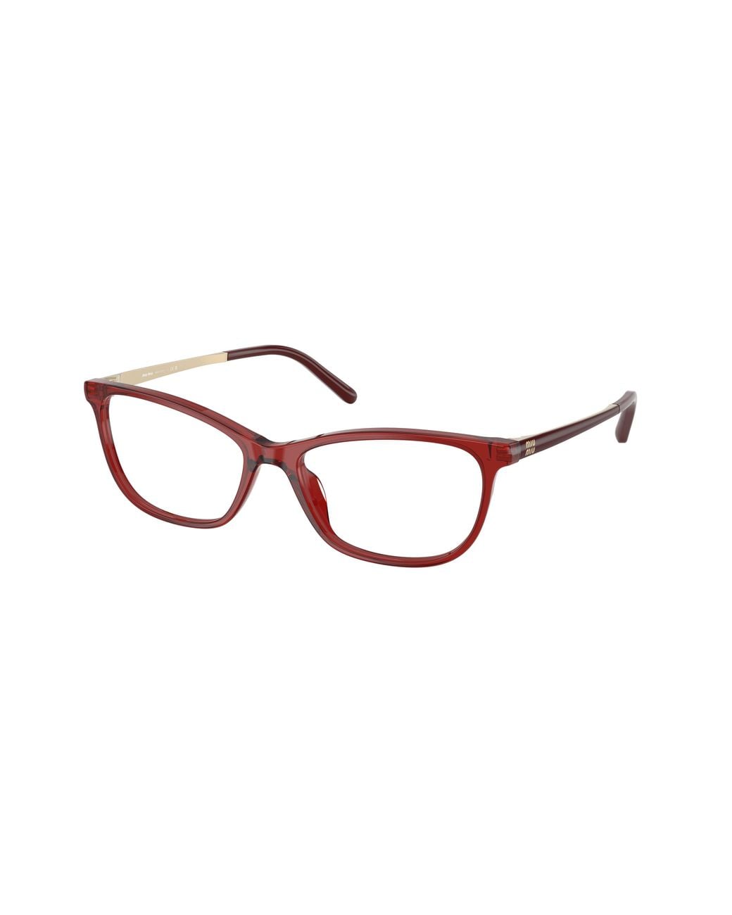 Miu Miu Black Mu 09Zv 28Q1O1 Optical Frames Acetate Transparent Cat Eye Normal