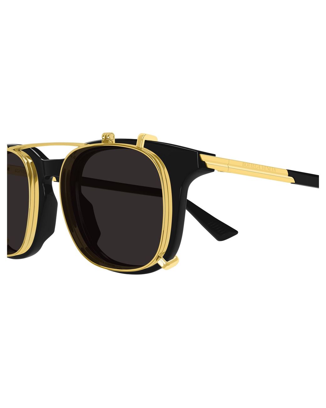 Bottega Veneta Black Bv1429S 001 Sunglasses Acetate Transparent Squared for men