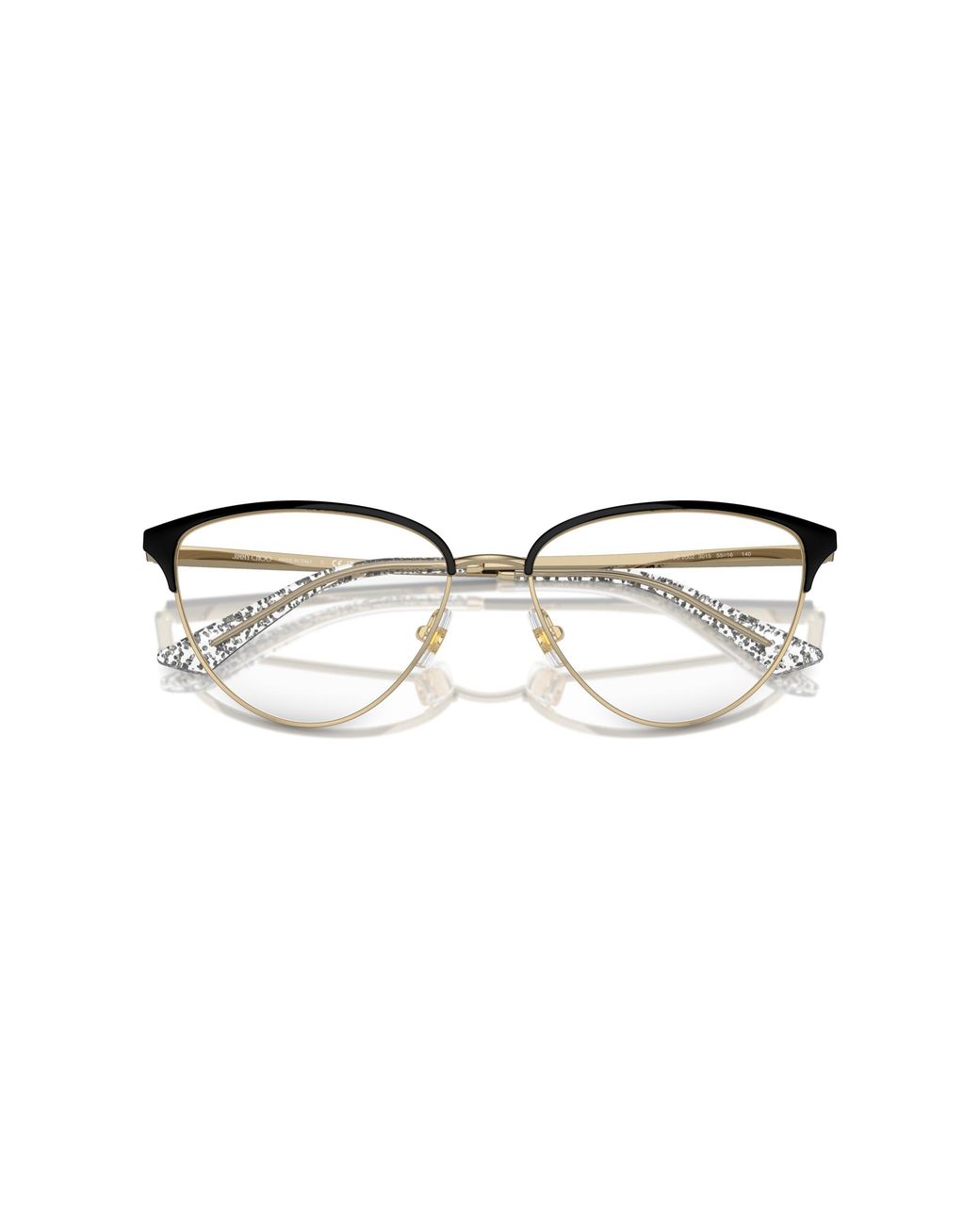 Jimmy Choo Black Jc2002 3015 Optical Frames Metal Cat Eye
