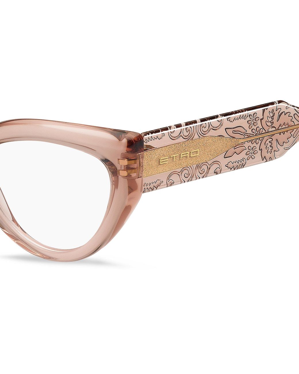 Etro Black 0018 35J Optical Frames Acetate Cat Eye