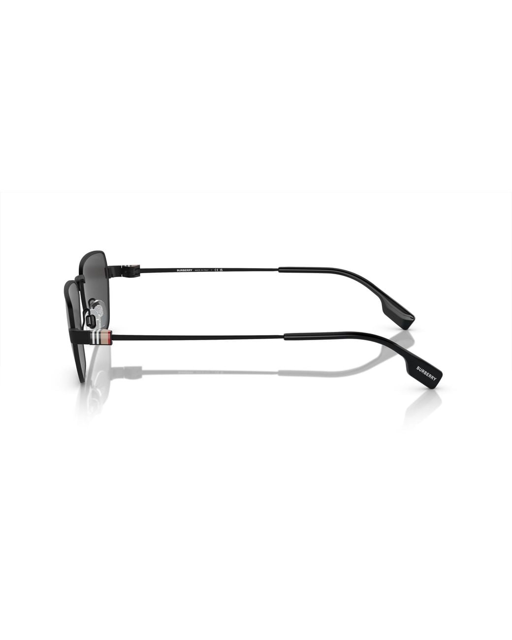 Burberry Black Be3146 100787 Sunglasses Metal Geometric Normal for men