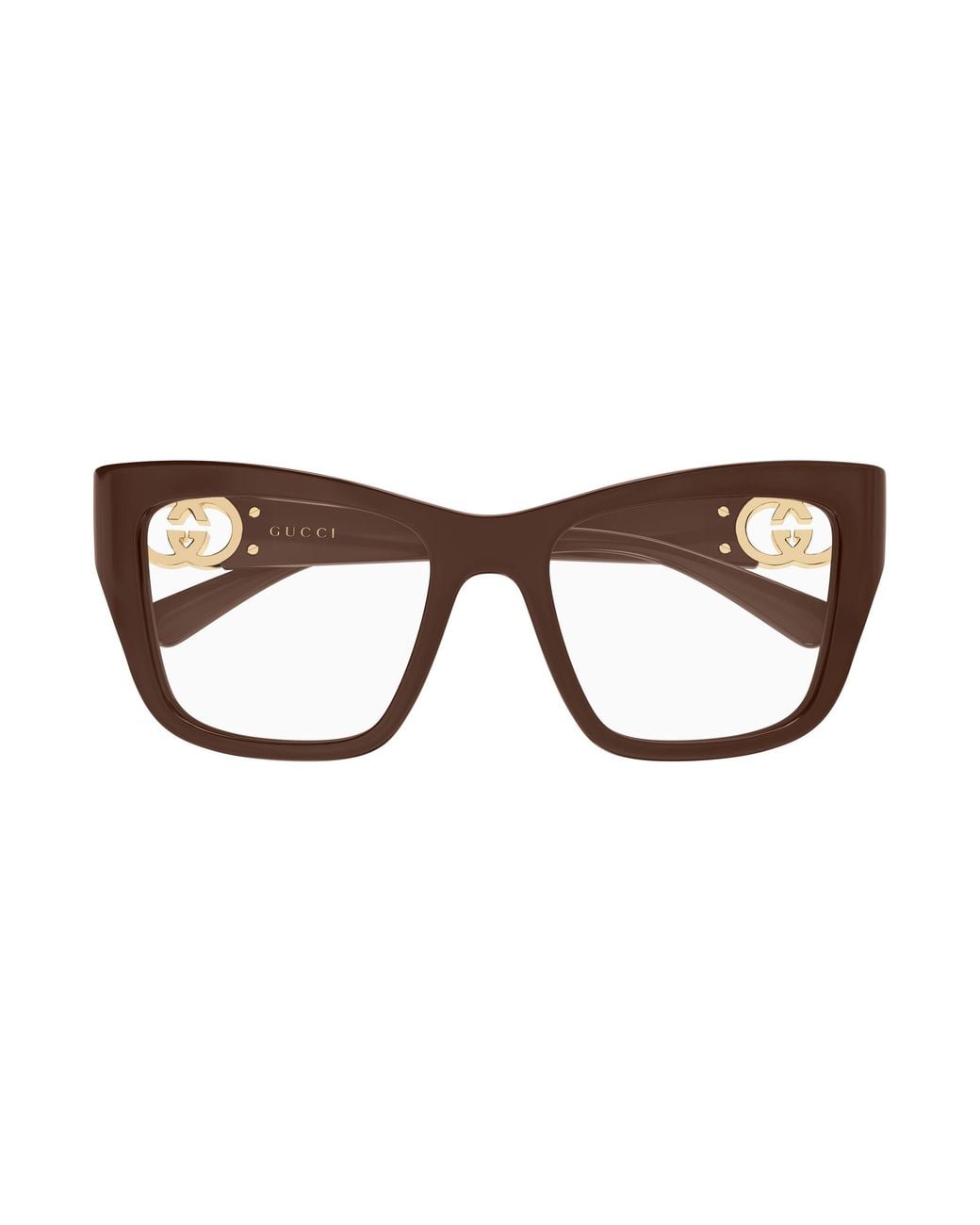 Gucci Black Gg2124O 004 Optical Frames Injected Transparent Cat Eye