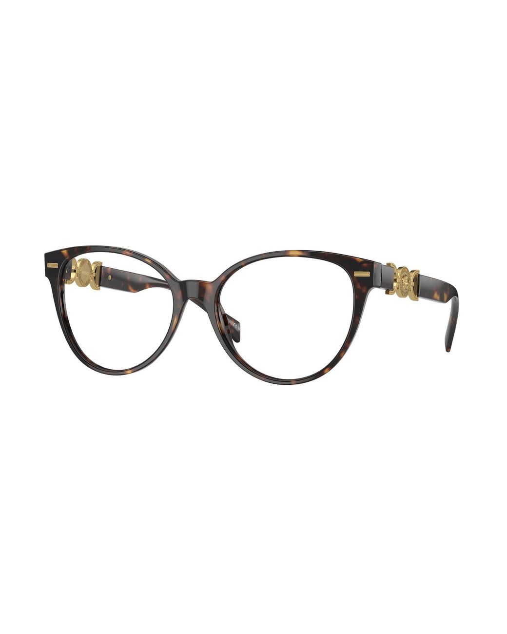 Versace Black Ve3334 108 Optical Frames Acetate Transparent Cat Eye Normal