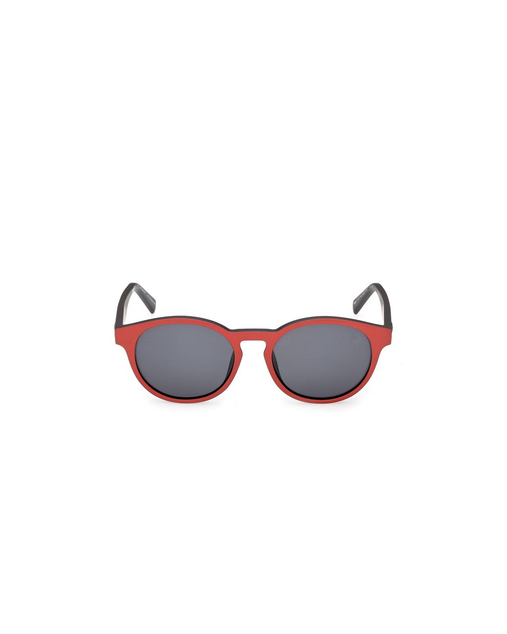 Timberland Black Tb00077 67D Sunglasses Injected Smoke Round Polarized
