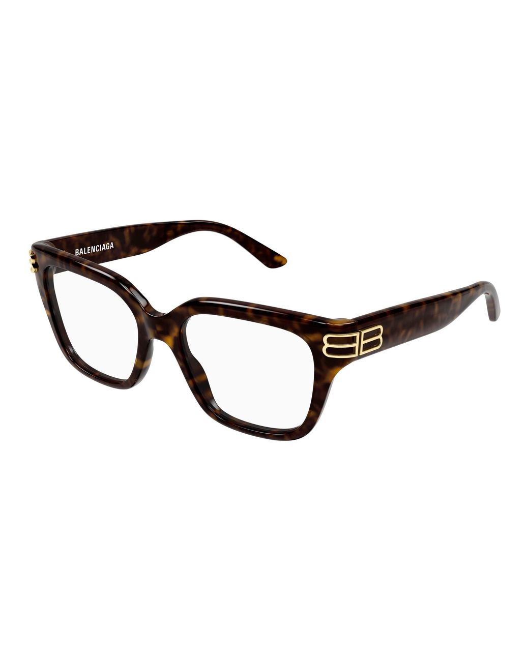 Balenciaga Black Bb0437O 007 Optical Frames Acetate Transparent Squared