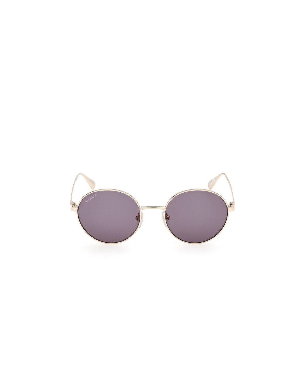 MAX&Co. Metallic Mo0166 32E Sunglasses Metal Smoke Round Normal