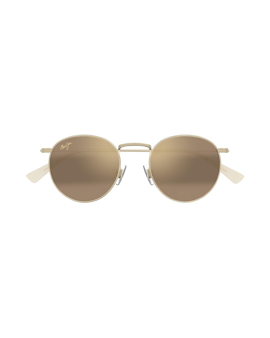 Maui Jim Black Mj0667S 002 Occhiali Da Sole Metallo Bronzo Rotonda