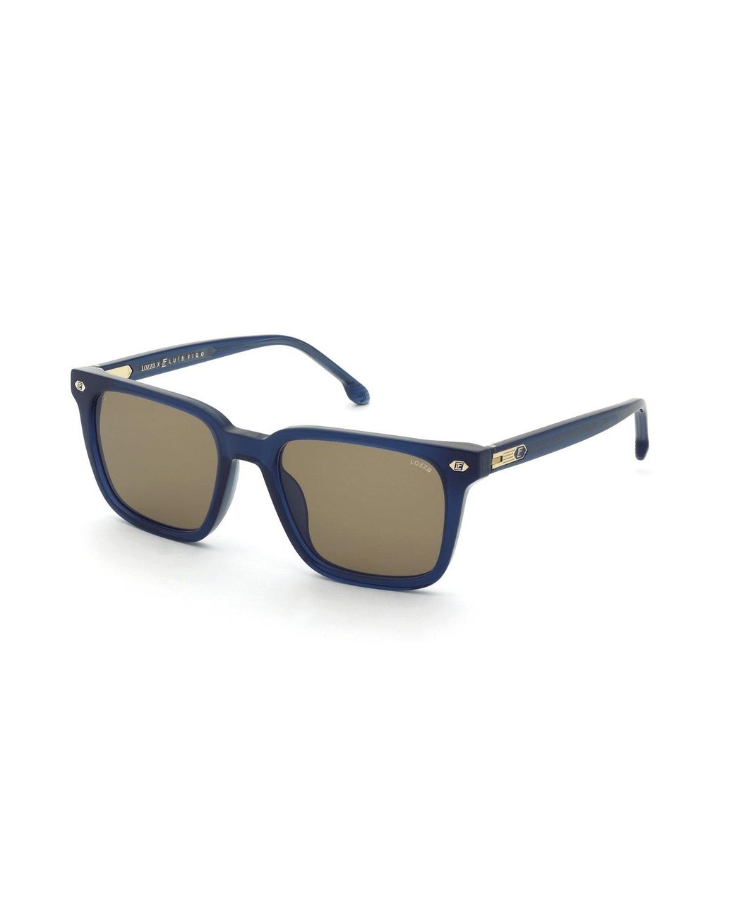 Lozza Black Sl4415 W47Y Sunglasses Acetate Squared Normal for men