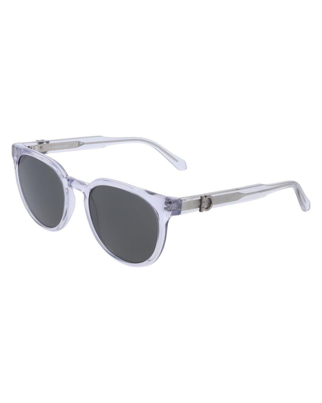 Ferragamo Black Sf2059Se 020 Sunglasses Smoke Geometric Normal for men