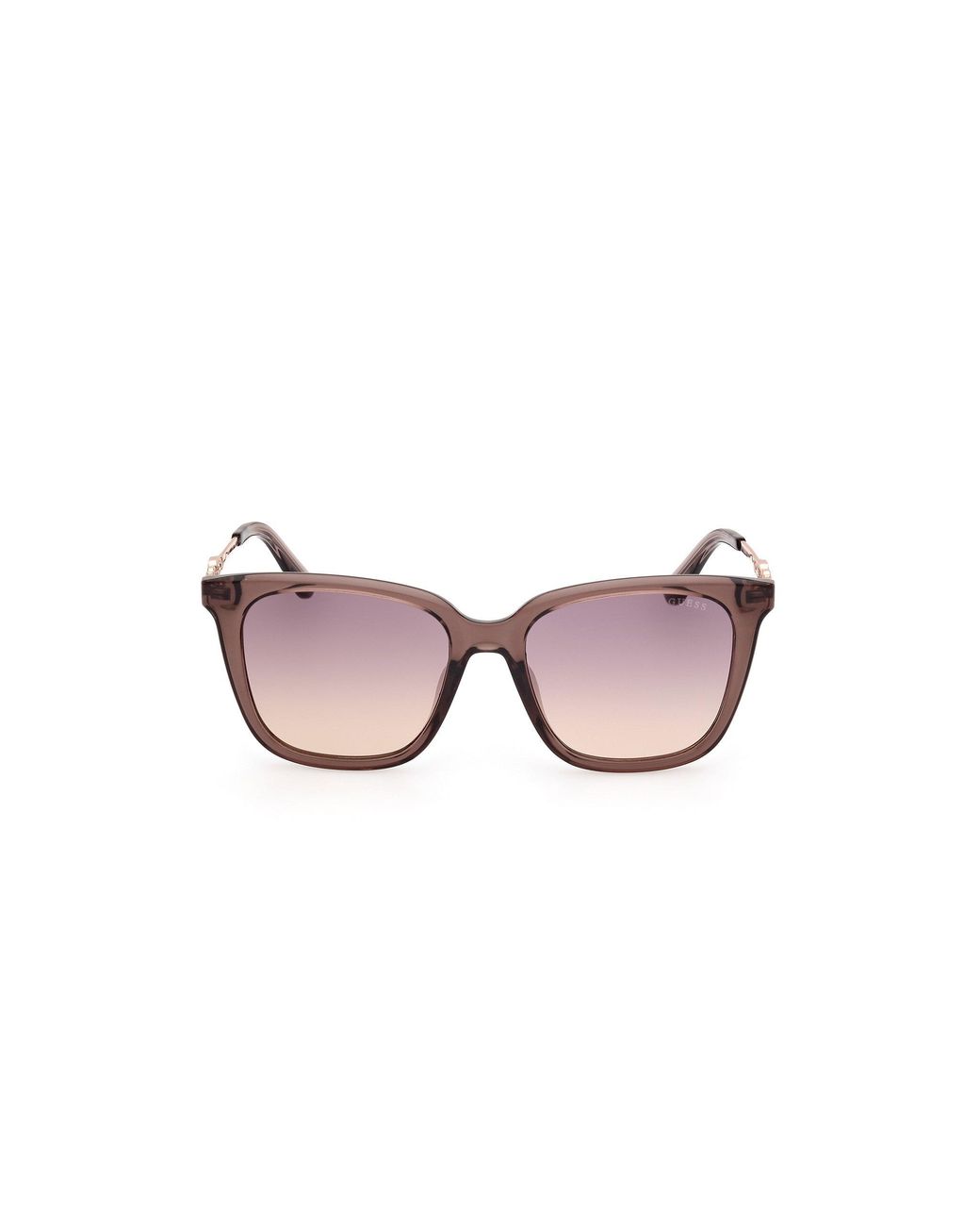 Guess Black Gu7886 59Z Sunglasses Injected Squared Normal Shaded
