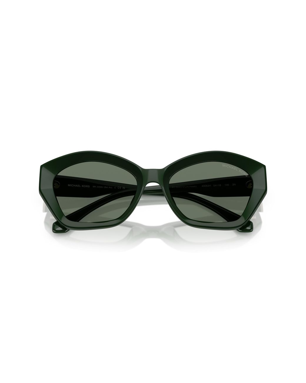 Michael Kors Green Mk2209U Bel Air 40063H Sunglasses Injected Geometric Normal